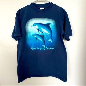VINTAGE HUMAN-I-TEES DOLPHIN 90s GRAPHIC TEE
